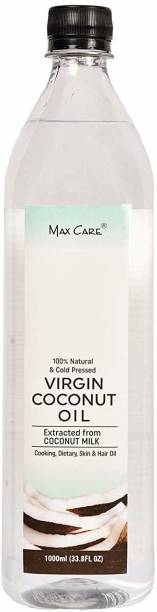 MAXCARE Cold Pressed Virgin Coconut Oil, 1L Hair Oil