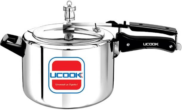 UCOOK By United Ekta Engg. 4 Litre Aluminium Inner Lid Non-Induction 4 L Inner Lid Pressure Cooker