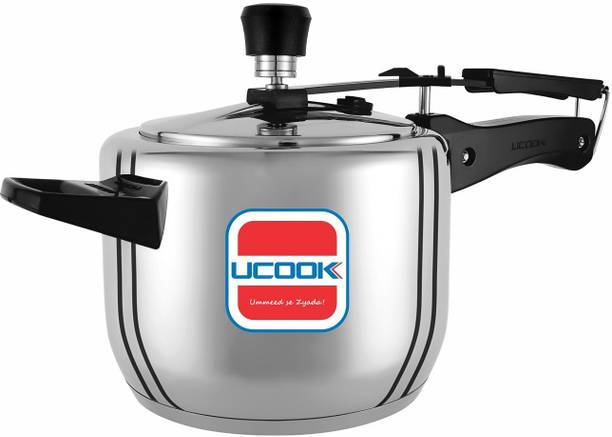 UCOOK Steeltuff Stainless Steel Inner Lid 2.5 L Inner Lid Induction Bottom Pressure Cooker
