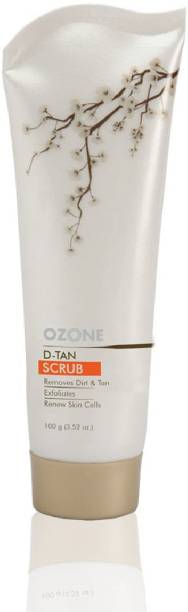 OZONE D-Tan Face Scrub 100 G - For Tan Removal. Helps Removes Tan, Prevents Sun Damage & Boosts Skin Complexion Scrub