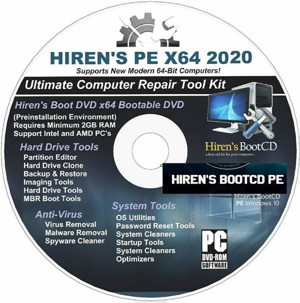 TekyMeky Hirens Boot CD 16.2 Tool to Fix & Repair Most PC Problems / Software Repair