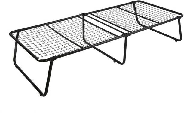 blumuno Strong Folding Bed (cot) 6 x 2.5ft - Durable Metal Single Bed