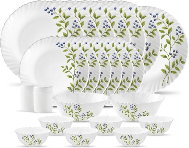LAOPALA Pack of 20 Opalware Novo Collection Lush Greens 23PCS Dinner Set