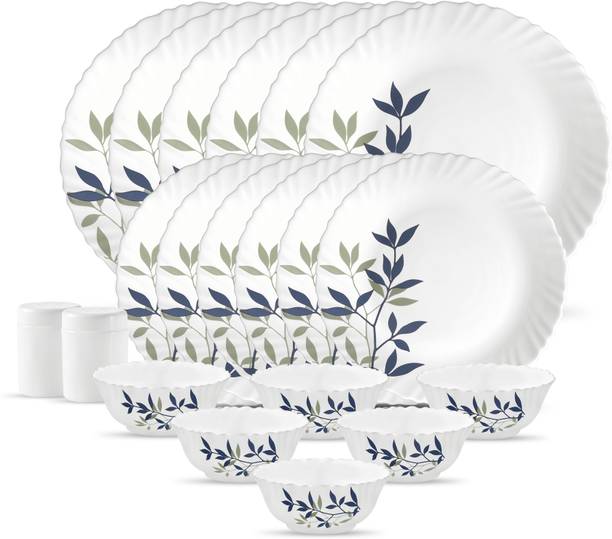 LAOPALA Pack of 20 Opalware Silken Charm Opalware Dinner Set (Set of 20 pcs) Dinner Set
