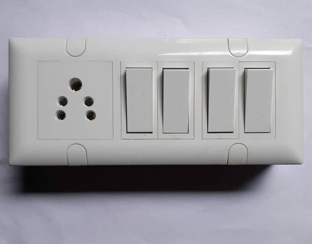 supriya Switch Socket Combined Box (Modular) SIZE-6M | ONLY for Wall Mounted Wall Plate