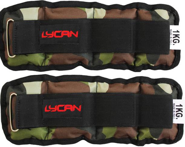LYCAN 1kg x 2pc Ankle & wrist weight for Strength Training , running & exercise Multicolor Ankle & Wrist Weight