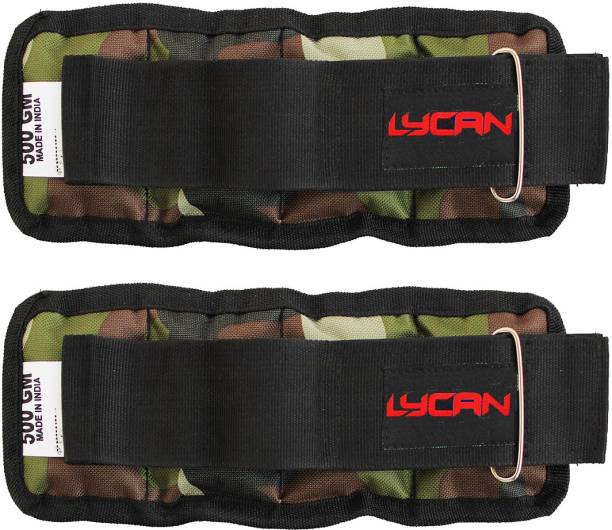 LYCAN 500 gram x 2pc Ankle & wrist weight for Strength Training , running & exercise Multicolor Ankle & Wrist Weight