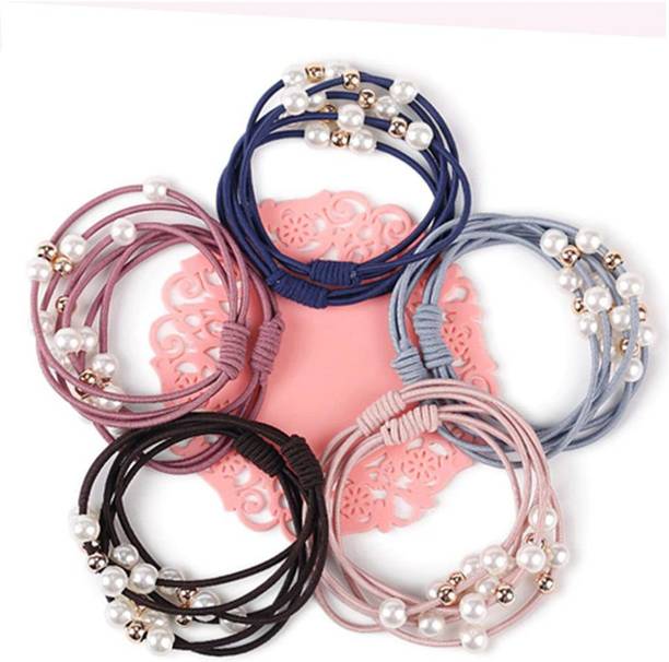 Myra Collection Hair Bands 5-piece Set Hair Tie Girls Rubber Girl Hair Band