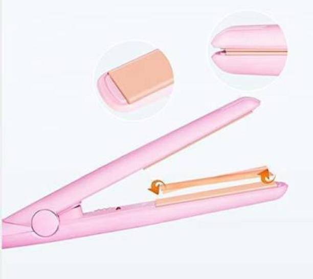 KHALIFA AND BADSHAH Mini Ceramic Electronic Hair Straightener 220V Flats Iron (Multicolour)-Set of 1 Mini Hair Straightener AA-13, Mini Hair Straightener Ceramic Plates Fast Heat up Hair Straightener