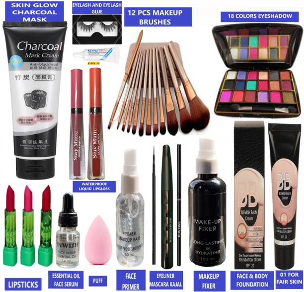 INWISH COMPLETE WATERPROOF MAKEUP KIT SET FOR FAIR SKIN TONE 01 FOUNDATION QW-14