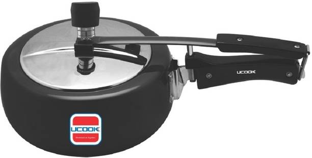 UCOOK Royale Duo Inner Lid Hard Anodised 3.5 L Inner Lid Induction Bottom Pressure Cooker