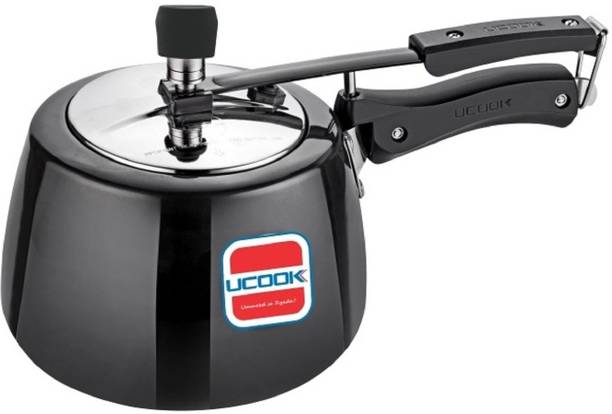 UCOOK Royale Duo Inner Lid Hard Anodised 4 L इंडक्शन बॉटम प्रेशर कुकर