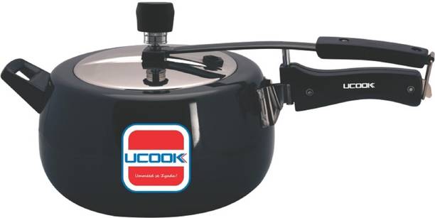 UCOOK Royale Duo Inner Lid Hard Anodised 6.5 L Inner Lid Induction Bottom Pressure Cooker