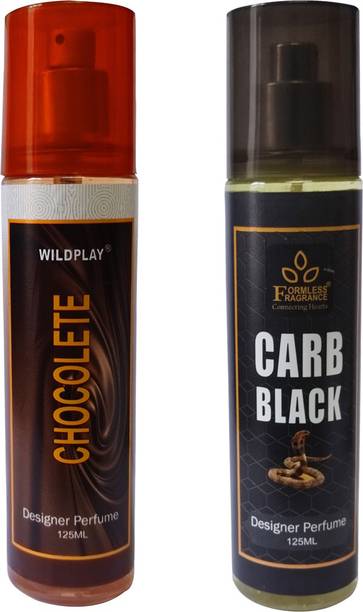 Wildplay Chocolate 125ml perfume 1pc. and Carb Black perfume 1pc. Perfume  -  250 ml