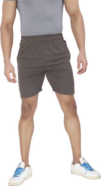 URBANIC CLOTHING Self Design Men Brown Regular Shorts