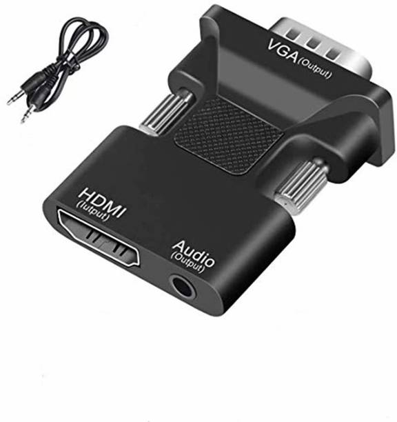 microware  TV-out Cable HDMI female to VGA male with Audio Converter(HDMI in to VGA out)
