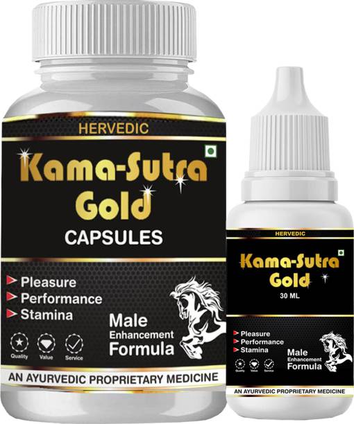 hervedic Kama Sutra Extra Gold Capsule Oil Men White Safed Musli Josh Titan Plus X Power