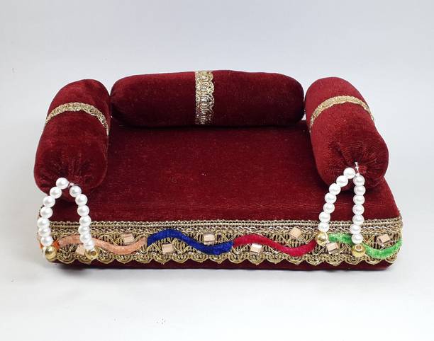 R D Handicraft Thakur ji Singhasan, Laddu Gopal ji Singhasan, Bal Gopal ji Singhasan Silk Pooja Chowki