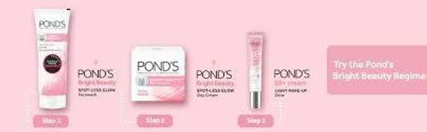 POND's WHITE BEAUTY CREAM 23G + FACEWASH 50G + BB 9G