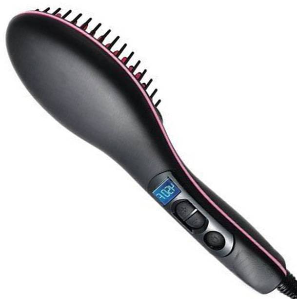MSD Women Lady Professional Solid Ceramic Anti-Static Hair Styling Tool 45W Brush Hair Straightener With 4 Heat Settings (2 Year Warranty) 09 Hair Straightener Brush
