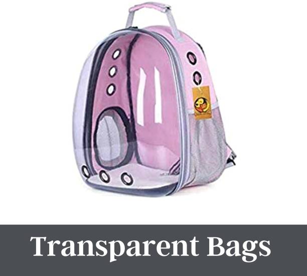 Foodie Puppies Portable Astronaut Space Transparent Capsule Breathable Airline-Approved, Ventilate Transparent Carrier Backpack for Travel, Hiking and Outdoor for Puppies & Cats (Pink) Pink Backpack Pet Carrier