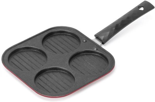 Swarambh Nonstick High graded 4 Cavity Mini Appam Uttapam Pan Paniarakkal 1 L capacity 23.5 cm diameter