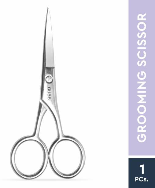 GUBB Professional Grooming Scissors, Stainless Steel Personal Hair Cutting Tool- Silver Scissors