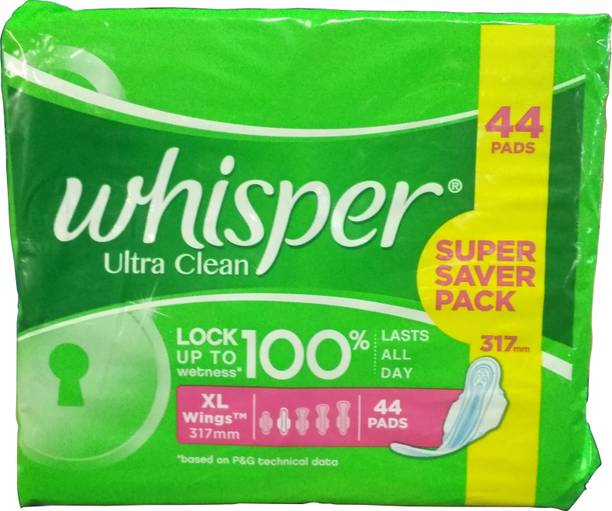 Whisper Ultra Clean XL Wings (44) Sanitary Pad