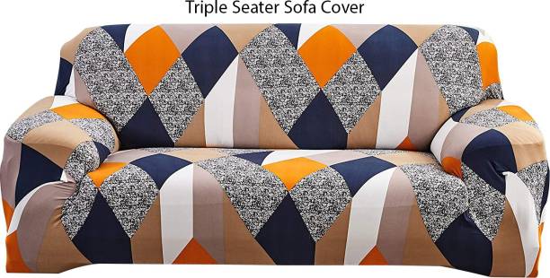 HOUSE OF QUIRK Polyester Abstract Sofa Cover