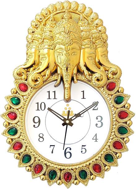 GrabBasket Analog 33 cm X 24 cm Wall Clock