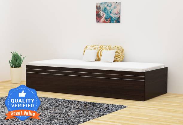 Okra Solo Engineered Wood Single Box Bed, 182.88 cm x 79.25 cm (6.0 ft x 2.6 ft)