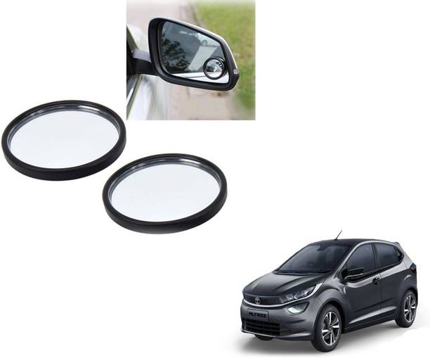 ABS AUTO TREND 3R-062 360° Rotate Convex Side Rear View Blind Spot Mirror for Tata Altroz Glass Car Mirror Cover