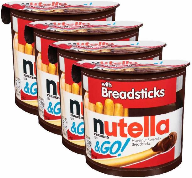 nutella & Go Hazelnut Spread with Malted Breadsticks (IMPORTED) (Pack Of 4)