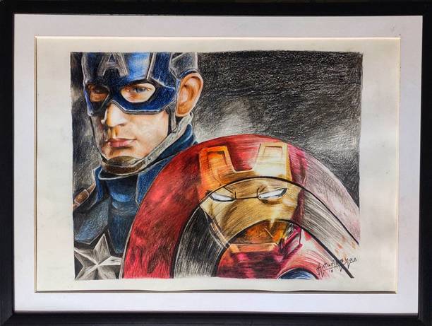 artist material Pencil 14.25 inch x 18.75 inch Painting