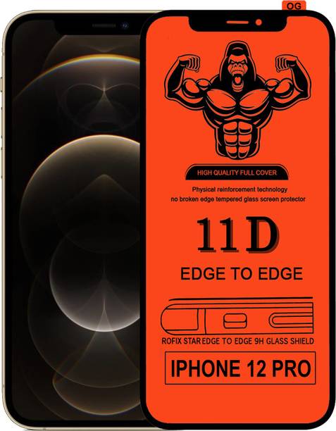 Laxdom Edge To Edge Tempered Glass for APPLE IPHONE 12 PRO
