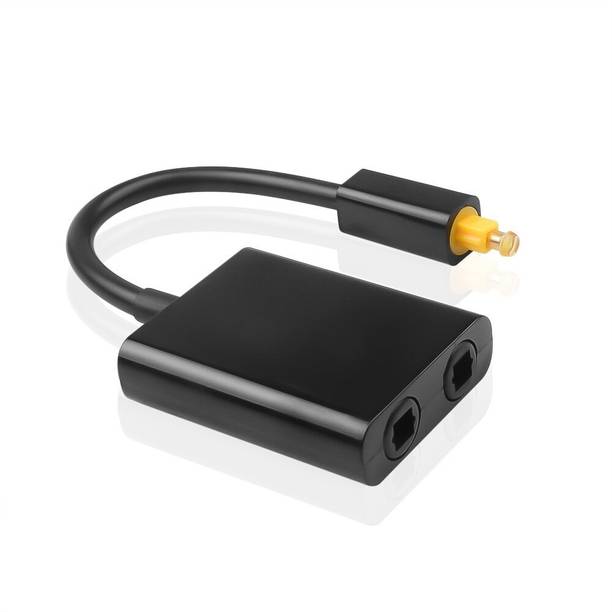 microware Fiber Optical Cable 0.05 m Emk Optical Splitter for home theater, Sound Bar, Gaming Console, TV, DVD Player