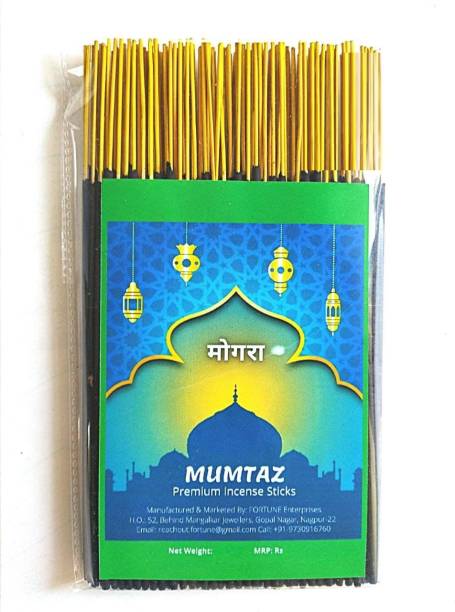 MUMTAZ Agarbatti, 1Kg Mogra Loose Incense Sticks for Daily Use, Light Fragrance Mogra