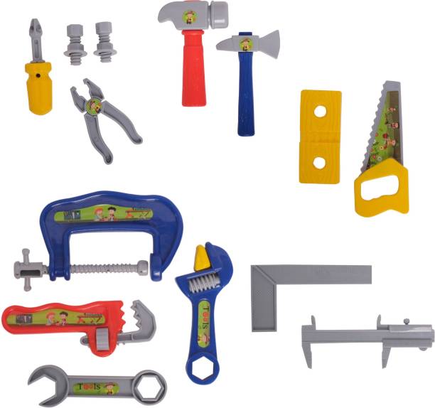 My NewBorn Automobile Tools Kit Mechanical Toy Set for Kids,Plastic,Multi Colour