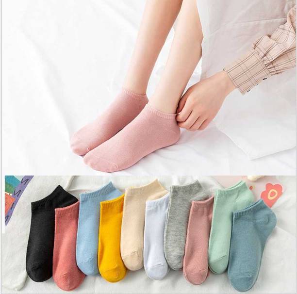 Women Printed, Self Design Ankle Length, Peds/Footie/No-Show, Low Cut