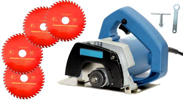 Mass Pro Electric Cm4 SA + 4xTCT Blades Heavy Duty Marble & Wood Cutter Machine Handheld Tile Cutter