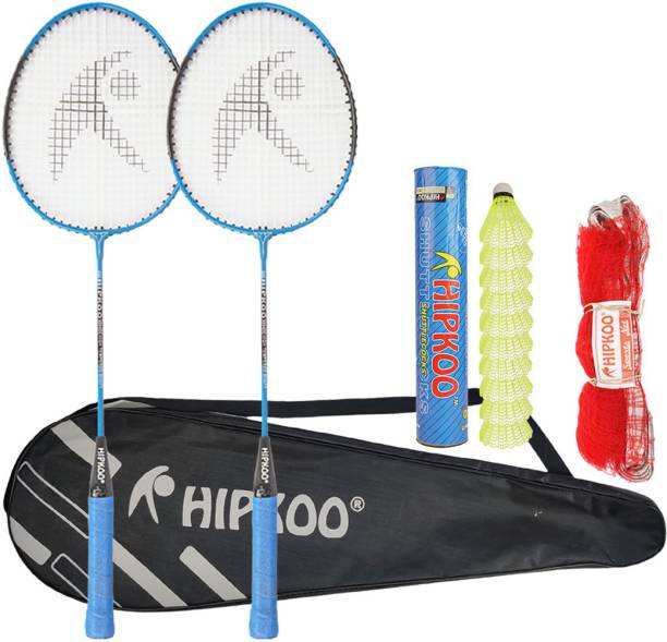 Hipkoo Sports ENTIRE BADMINTON KIT (2 Racket, Pack Of 10 Shuttlecocks and Net) Badminton Kit