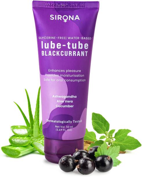 SIRONA Glycerine Free Natural Black Current Lubricant Gel for Men & Women Lubricant