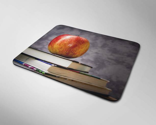 BLISSart Mousepad For Laptops Computer Gaming Mouse Pad HD Printed-Apple On A Book Mousepad