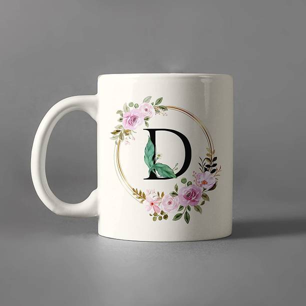 The Sanaatan Store Birthday Gift, 'D' Alphabate, Gift For Brother, Sister, Friend Ceramic Coffee Mug