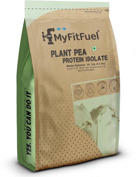 MyFitFuel Plant Pea Protein Isolate, 2kg, Mango Alphonso Plant-Based Protein