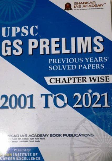 Upsc Gs Prelims Previous Years Solved Papers Chapterwise 2001 To 2021