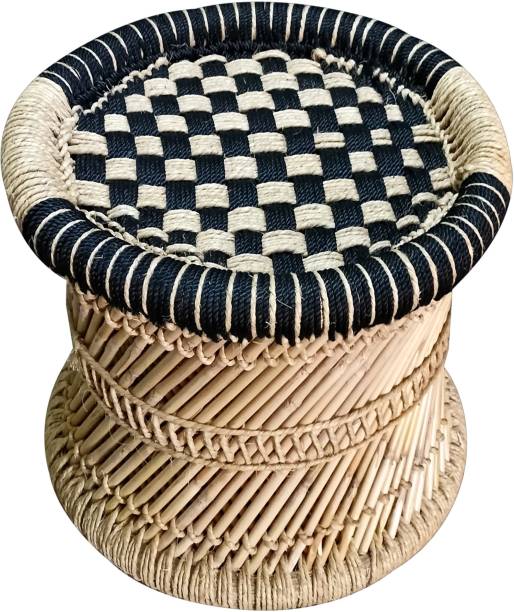 Yashika Creations Rajasthani Handmade bamboo stool/mudda/muddi Bamboo Outdoor Chair Outdoor & Cafeteria Stool