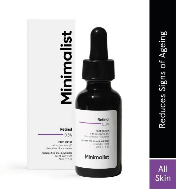 Minimalist 0.3% Retinol Serum For Anti Aging with Q10 To Reduce Fine Lines & Wrinkles
