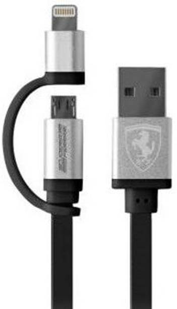 Ferrari 2-in-1 Cable 2 A 1 m Metal Braided 839