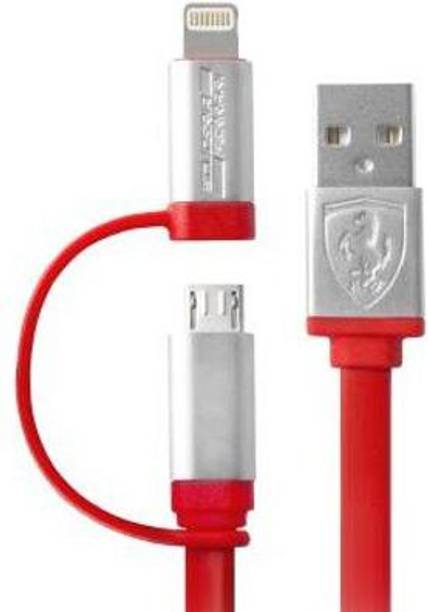 Ferrari 2-in-1 Cable 2 A 1 m Metal Braided 426